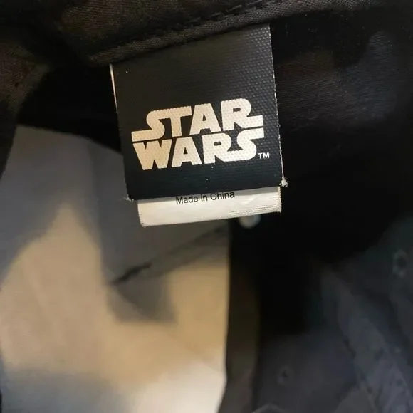 Star Wars Hyperspace Black and Silver Adjustable Snapback Baseball Hat - Picture 3 of 5